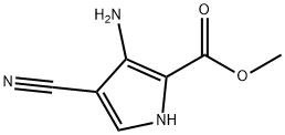 1H-Pyrrole-2-carboxylicacid,3-amino-4-cyano-,methylester(9CI) Struktur