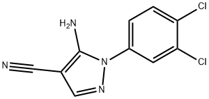 5-AMINO-1-(3,4-DICHLOROPHENYL)-1H-PYRAZOLE-4-CARBONITRILE Struktur