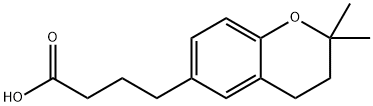 3,4-dihydro-2,2-dimethyl-2H-1-benzopyran-6-butyric acid Struktur