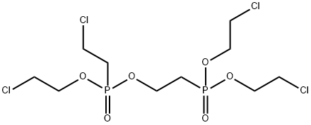 bis(2-chloroethyl) [2-[[(2-chloroethoxy)(2-chloroethyl)phosphinyl]oxy]ethyl]phosphonate Struktur