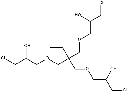 1,1,1-Tris(3-chloro-2-hydroxypropoxymethyl)propane Struktur