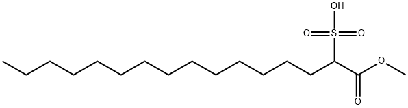 1-methoxy-1-oxohexadecane-2-sulphonic acid Struktur