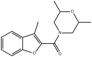 Morpholine, 2,6-dimethyl-4-[(3-methyl-2-benzofuranyl)carbonyl]- (9CI) Struktur