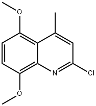 2-chloro-5,8-dimethoxy-4-methylquinoline Struktur