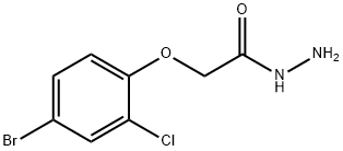 2-(4-BROMO-2-CHLOROPHENOXY)ACETOHYDRAZIDE Struktur