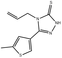 4-ALLYL-5-(5-METHYLTHIEN-3-YL)-4H-1,2,4-TRIAZOLE-3-THIOL Struktur