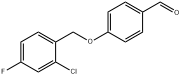 4-[(2-CHLORO-4-FLUOROBENZYL)OXY]BENZALDEHYDE Struktur