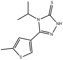 4-ISOPROPYL-5-(5-METHYLTHIEN-3-YL)-4H-1,2,4-TRIAZOLE-3-THIOL Struktur