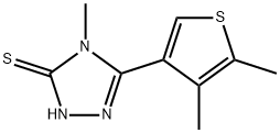 5-(4,5-DIMETHYLTHIEN-3-YL)-4-METHYL-4H-1,2,4-TRIAZOLE-3-THIOL Struktur