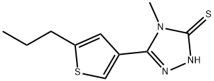 4-METHYL-5-(5-PROPYLTHIEN-3-YL)-4H-1,2,4-TRIAZOLE-3-THIOL Struktur