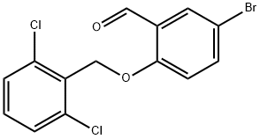 5-BROMO-2-[(2,6-DICHLOROBENZYL)OXY]BENZALDEHYDE Struktur