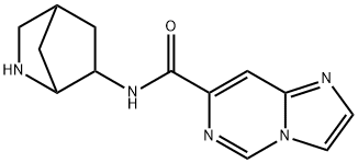 Imidazo[1,2-c]pyrimidine-7-carboxamide, N-2-azabicyclo[2.2.1]hept-6-yl- (9CI) Struktur