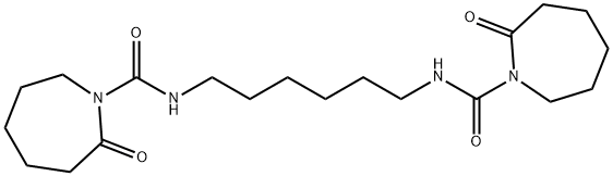 N,N'-hexane-1,6-diylbis(hexahydro-2-oxo-1H-azepine-1-carboxamide) Struktur