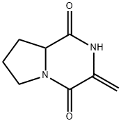 Pyrrolo[1,2-a]pyrazine-1,4-dione, hexahydro-3-methylene- (9CI) Struktur