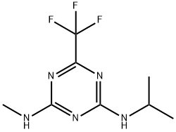 6-(Trifluoromethyl)-N-isopropyl-N'-methyl-1,3,5-triazine-2,4-diamine Struktur