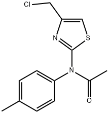 N1-[4-(CHLOROMETHYL)-1,3-THIAZOL-2-YL]-N1-(4-METHYLPHENYL)ACETAMIDE Struktur