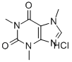 3,7-dihydro-1,3,7-trimethyl-1H-purine-2,6-dione monohydrochloride Struktur