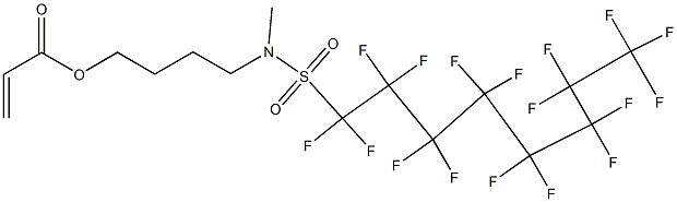 4-[[(heptadecafluorooctyl)sulphonyl]methylamino]butyl acrylate Struktur