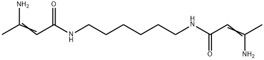 N,N'-hexane-1,6-diylbis[3-amino-2-butenamide]  Struktur