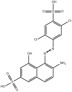 6-Amino-5-[(2,5-dichloro-4-sulfophenyl)azo]-4-hydroxy-2-naphthalenesulfonic acid Struktur