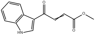 (E)-METHYL 4-(1H-INDOL-3-YL)-4-OXOBUT-2-ENOATE Struktur