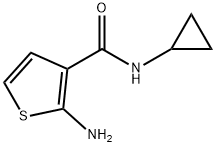 2-amino-N-cyclopropylthiophene-3-carboxamide(SALTDATA: FREE) Struktur