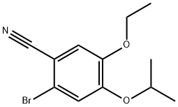 2-bromo-5-ethoxy-4-isopropoxybenzonitrile Struktur