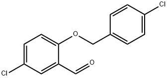 5-CHLORO-2-[(4-CHLOROBENZYL)OXY]BENZALDEHYDE Struktur