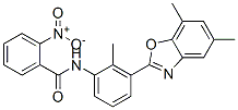 Benzamide, N-[3-(5,7-dimethyl-2-benzoxazolyl)-2-methylphenyl]-2-nitro- (9CI) Struktur