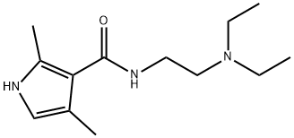 N-[2-(DiethylaMino)ethyl]-2,4-diMethyl-1H-pyrrole-3-CarboxaMide Struktur