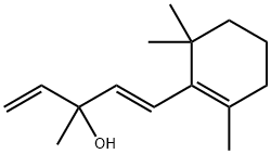 (E)-(±)-3-methyl-1-(2,6,6-trimethylcyclohex-1-en-1-yl)penta-1,4-dien-3-ol Struktur