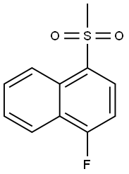 Naphthalene, 1-fluoro-4-(Methylsulfonyl)- Struktur