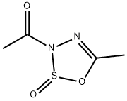 3H-1,2,3,4-Oxathiadiazole, 3-acetyl-5-methyl-, 2-oxide (9CI) Struktur