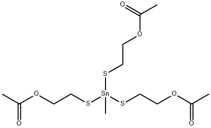 2,2',2''-[(methylstannylidyne)tris(thio)]triethyl triacetate Struktur