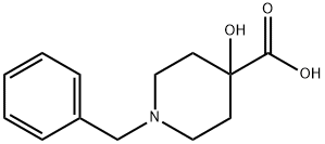 1-Benzyl-4-hydroxy-4-piperidinecarboxylic acid Struktur