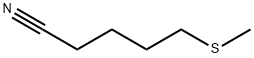 5-(methylthio)-valeronitrile,5-(methylthio)-pentanenitrile,1-cyano-4-(methylthio)butane,5-methylthiopentanenitrile Struktur