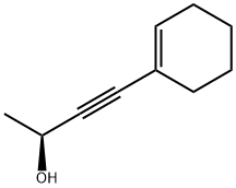 3-Butyn-2-ol, 4-(1-cyclohexen-1-yl)-, (2S)- (9CI) Struktur