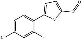 5-(4-CHLORO-2-FLUOROPHENYL)-2-FURALDEHYDE Struktur