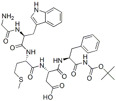 N-T-BOC-GLY-TRP-MET-ASP-PHE AMIDE Struktur