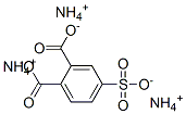 4-sulphophthalic acid, ammonium salt Struktur