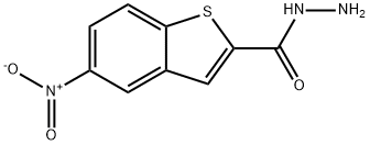 Benzo[b]thiophene-2-carboxylic acid, 5-nitro-, hydrazide (9CI) Struktur