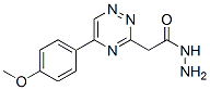 2-[5-(4-Methoxyphenyl)-1,2,4-triazin-3-yl]acetic acid hydrazide Struktur