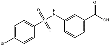 3-(4-BROMO-BENZENESULFONYLAMINO)-BENZOIC ACID Struktur