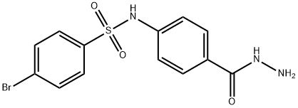 4-BROMO-N-(4-HYDRAZINOCARBONYL-PHENYL)-BENZENESULFONAMIDE Struktur