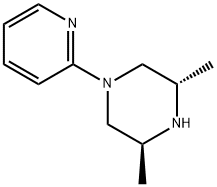 Piperazine, 3,5-dimethyl-1-(2-pyridinyl)-, trans- (9CI) Struktur