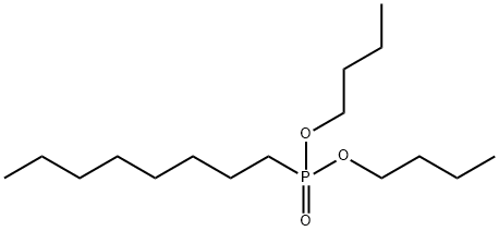 Octylphosphonic acid dibutyl ester Struktur