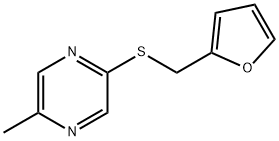 Pyrazine, 2-(2-furanylmethyl)thio-5-methyl- Struktur