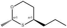 trans-2-methyl-4-propyl-1,3-oxathiane Struktur