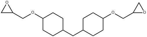 1,1'-methylenebis[4-(2,3-epoxypropoxy)cyclohexane] Struktur