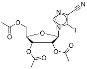 5-Iodo-1-(2’,3’,5’-tri-O-acetyl--D-ribofuranosyl)-imidazo-4-carbonitrile Struktur